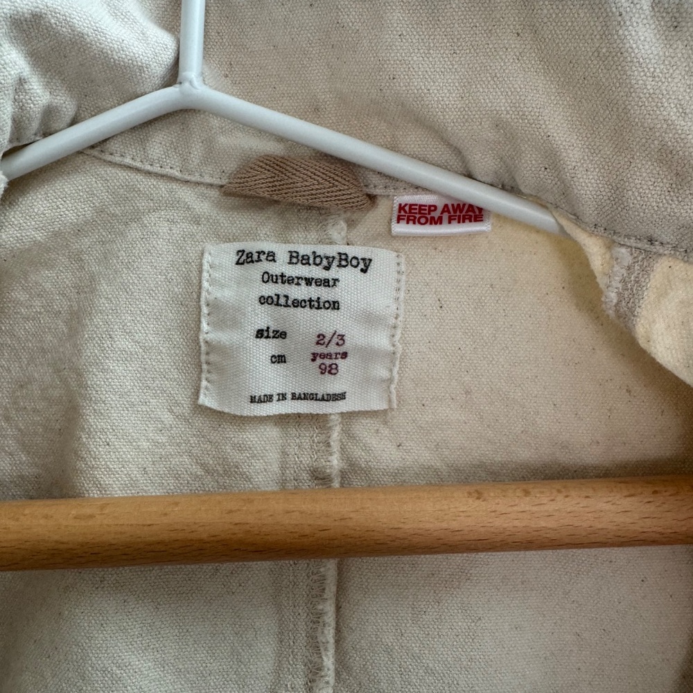Zara Baby Boy Collection Canvas Painters Jacket - Picture 3 of 3